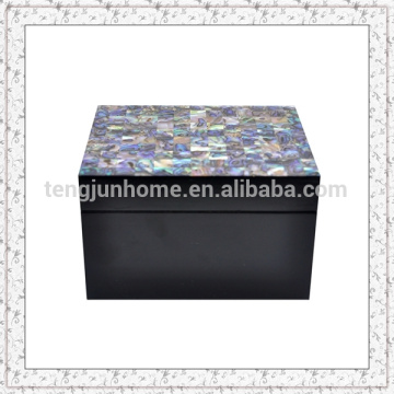 Caja de concha de olmo caja de la joyería madre de la perla